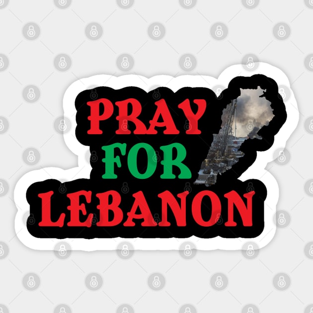 Pray For Lebanon Sticker by Hiyokay